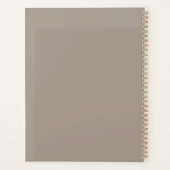 Custom Taupe Gray Notebook | Personalisiertes Jour Planer (Rückseite)