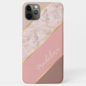 Custom Taupe Mauve Dusty Rose Blush Pink Marmor Case-Mate iPhone Hülle (Rückseite)
