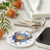 Custom Taurus & Capricorn Zodiac Keychain Schlüsselanhänger (Vorderseite rechts)