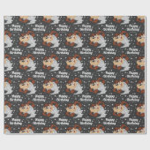 Custom TAZ™ Happy Birthday Wrapping Paper Geschenkpapier (Flach)