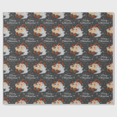 Custom TAZ™ Merry Christmas Wrapping Paper Geschenkpapier (Flach)