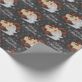 Custom TAZ™ Merry Christmas Wrapping Paper Geschenkpapier (Ecke)