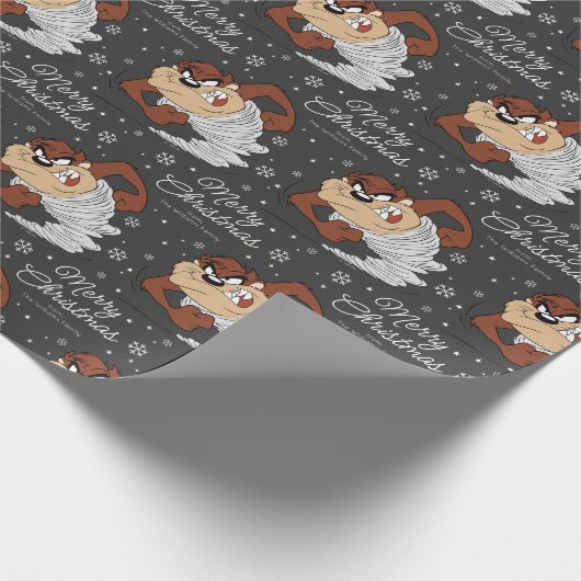 Custom TAZ™ Merry Christmas Wrapping Paper Geschenkpapier (Ecke)