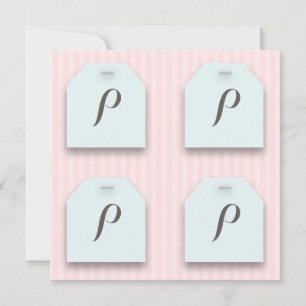 CUSTOM Teabag Tag auf rosa Tee Party