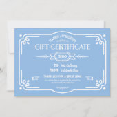 Custom Teacher Appreciation Gift Certificate Karte (Vorderseite)