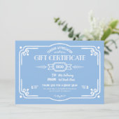 Custom Teacher Appreciation Gift Certificate Karte (Stehend Vorderseite)
