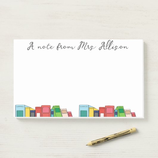 Custom Teacher Appreciation Gift Sticky Notes Post-it Klebezettel (Auf Schreibtisch)