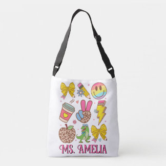 Custom Teacher Bag, Custom Back to School Bag Tragetaschen Mit Langen Trägern