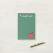 Custom Teacher Chalkboard Post It Notes Post-it Klebezettel (Auf Schreibtisch)