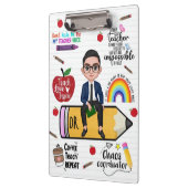 Custom Teacher Clipboard Back to School For Him Klemmbrett (Links)