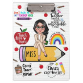 Custom Teacher Clipboard – Back to School Gift Klemmbrett (Vorderseite)