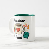 Custom Teacher Fuel Mug Zweifarbige Tasse (Vorderseite Links)