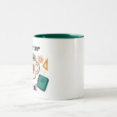 Custom Teacher Fuel Mug Zweifarbige Tasse (Mittel)