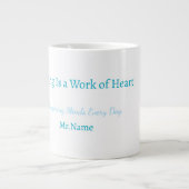 Custom Teacher Gift Mug  Jumbo-Tasse (Vorderseite)