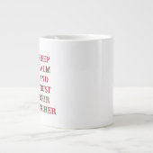 Custom Teacher Gift Mug  Jumbo-Tasse (Vorderseite)