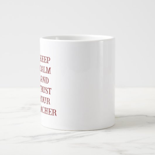 Custom Teacher Gift Mug  Jumbo-Tasse (Vorderseite)