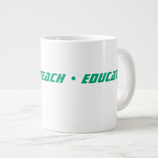 Custom Teacher Gift Mug  Jumbo-Tasse (Vorderseite Rechts)