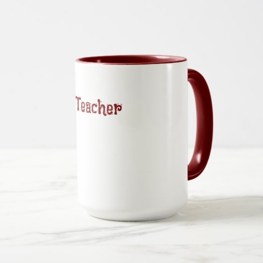 Custom Teacher Gift Mug  Tasse (VorderseiteRechts)