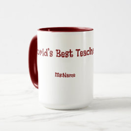 Custom Teacher Gift Mug Tasse