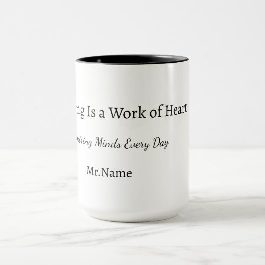 Custom Teacher Gift Mug  Tasse (Zentrum)