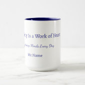Custom Teacher Gift Mug Tasse (Zentrum)