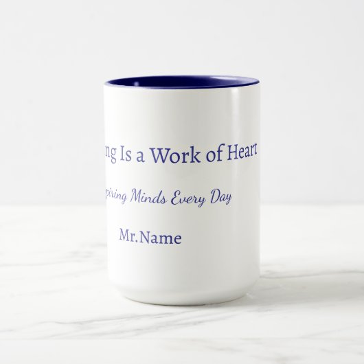 Custom Teacher Gift Mug  Tasse (Zentrum)