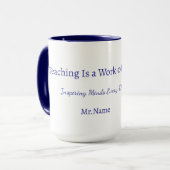 Custom Teacher Gift Mug Tasse (Vorderseite Links)