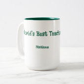 Custom Teacher Gift Mug Zweifarbige Tasse (Vorderseite Links)