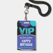 Custom Teacher Klasse VIP Geburtstag Ausweis (Vorderseite mit Lanyard)