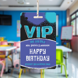 Custom Teacher Klasse VIP Geburtstag Ausweis