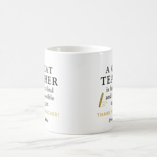 Custom Teacher Mug – A Great Teacher Gift Kaffeetasse (Mittel)