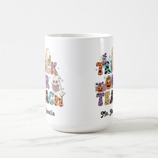 Custom Teacher Mug, Custom Teacher Gift, Hallow Kaffeetasse (Mittel)