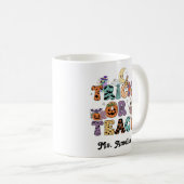 Custom Teacher Mug, Custom Teacher Gift, Halloween Kaffeetasse (VorderseiteRechts)