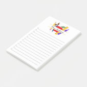 Custom Teacher Name Back to School Post-it Klebezettel (angewinkelt)