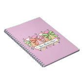 Custom Teacher Name Notebook | Cute Bow Teacher Notizblock (Rechte Seite)