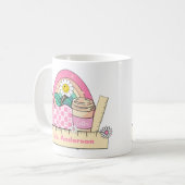 Custom Teacher Name Rainbow Apple Coffee Mug Kaffeetasse (Vorderseite Links)