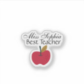 Custom Teacher Name Sticker | Teacher Appreciation (Vorderseite)