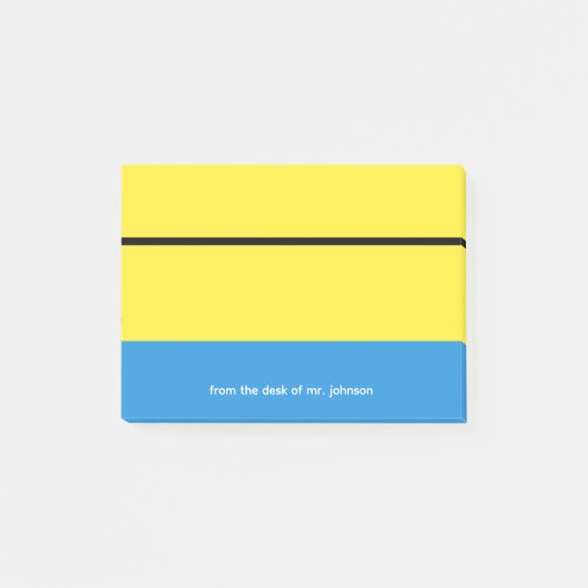 Custom Teacher Notepad Gift Classroom Theme Post-it Klebezettel (Vorderseite)