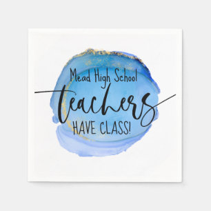 Custom Teacher Party Napkins Serviette