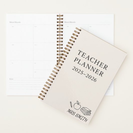 Custom Teacher Planner 2025-2026 - Personalisiert Planer (Anzeige)