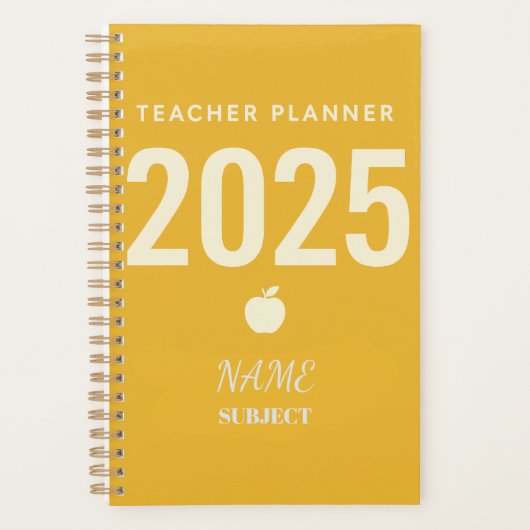 Custom Teacher Planner - Zurück zur Schule 2025 Planer (Vorderseite)