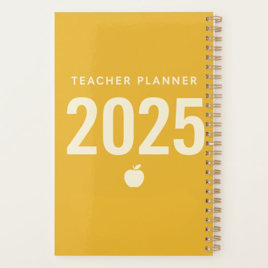 Custom Teacher Planner - Zurück zur Schule 2025 Planer (Rückseite)
