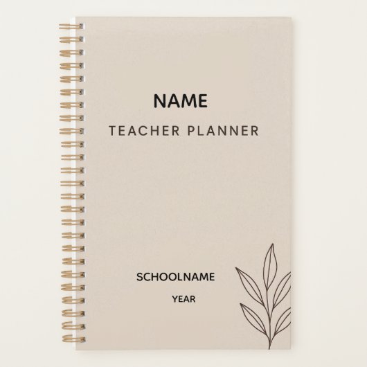 Custom Teacher Planner - Zurück zur Schule 2025 Planer (Vorderseite)
