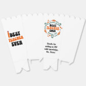 Custom Teacher Popcorn Box Gefallen Geschenkschachtel (Ungeklappt)