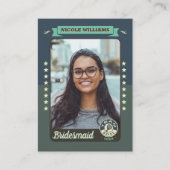 Custom Team Bride Trading Card, Bridesmaier Gesche Telefonnummerkarte (Vorderseite)