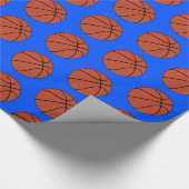 Custom Team Color Basketball Player Sports Geschenkpapier (Ecke)