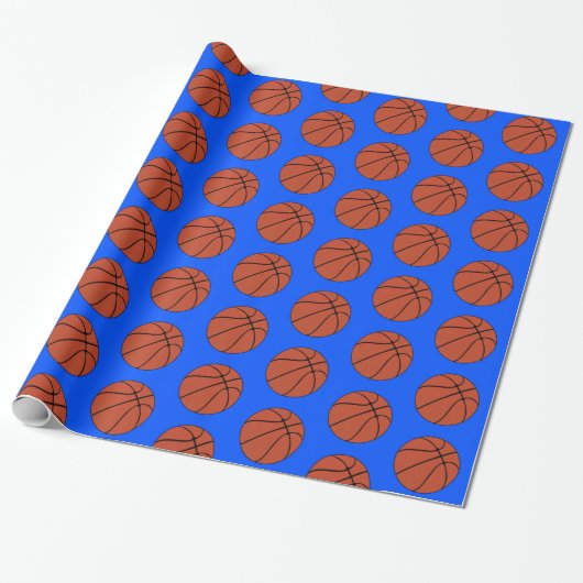 Custom Team Color Basketball Player Sports Geschenkpapier (Ungerollt)