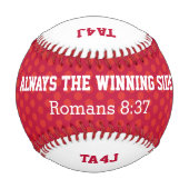 Custom TEAM JESUS Christlich Baseball (Rückseite)