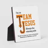 Custom TEAM JESUS Christlich Fotoplatte (Vorderseite)
