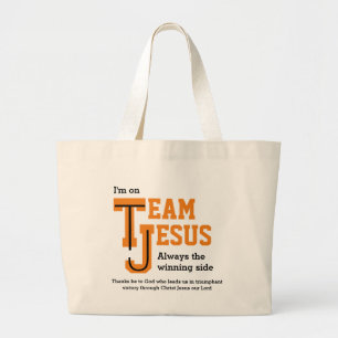Custom TEAM JESUS Christlich Jumbo Stoffbeutel
